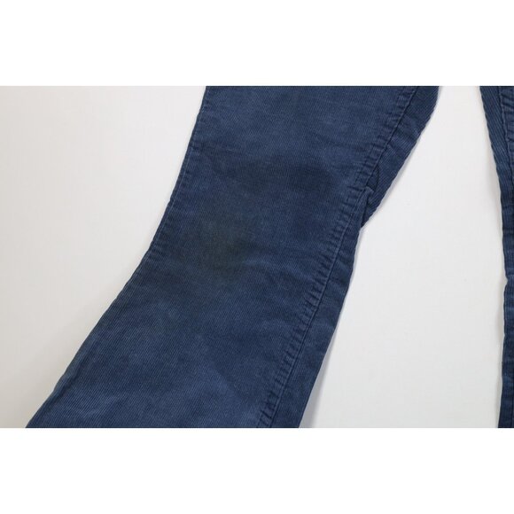 Vintage 70s Streetwear Mens 29x27 Distressed Flared Wide Leg Corduroy Pants USA - Picture 6 of 15